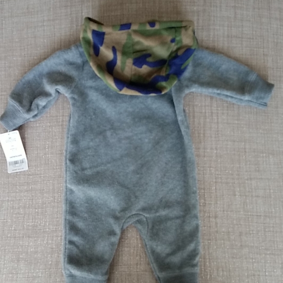 NWT Carters Baby Boy Fleece Footless Jumpsuit - Picture 7 of 7